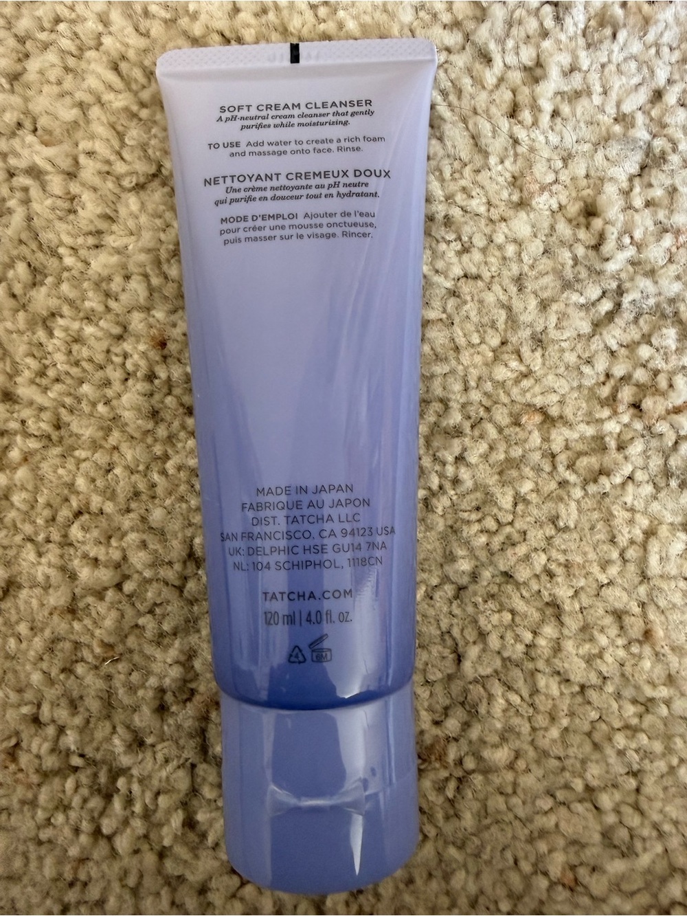 Tatcha The Rice Wash - Lavender Tube with Gold Accents - Picture 2 of 3